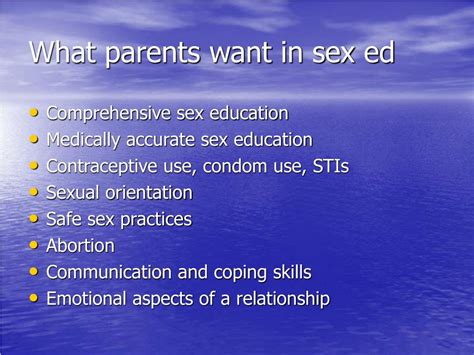 ppt what should be the goals of high school sex education powerpoint