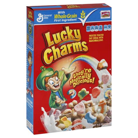 general mills lucky charms cereal swirled marshmallow charms  oz
