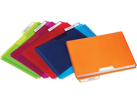 staples poly file pockets letter size assorted colors pack