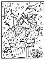 Cupcakes Kleurplaten Owl Coloriage sketch template