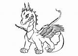 Dragon Coloring Pages Cute Baby Printable Print Color Adults Easy Animals Craft sketch template