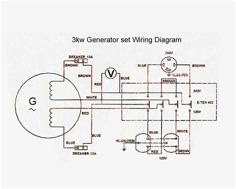 electrical generator wiring diagram
