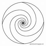 Ratio Fibonacci Espirales Mandalas Designlooter sketch template