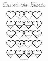 Coloring Count Hearts Cursive Built California Usa sketch template