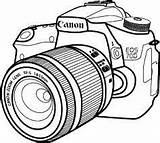 Camera Canon Drawing Lens Choose Board Getdrawings sketch template
