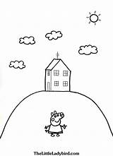 Peppa Pig Coloring Pages House Bubakids sketch template