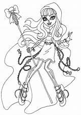 Monster High Coloring Pages River Styxx Printable Drawing Elfkena Characters Kids Printing Color Print Clawdeen Dolls Sheets Drawings Girls Crafts sketch template