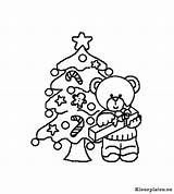 Kerst Beren Natale Colorare Animaatjes Uitprinten sketch template