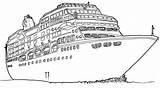 Bateau Coloriage Dessin Paquebot Boat Cruceros Navire Crucero Barco Colorier Imprimer Coloriages sketch template
