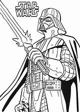 Coloring Pages Wars Star Vader Darth Online Top sketch template