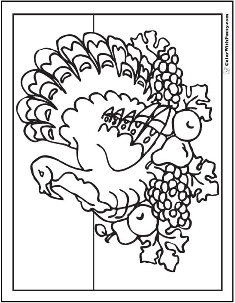 thanksgiving coloring page customizable pdfs