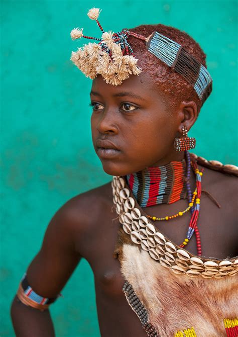 Young Hamer Tribe Girl With Colourful Decorations Turmi … Flickr