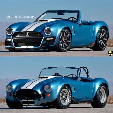 shelby cobra gt rendering combines  american icons   muscle roadster autoevolution