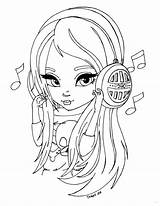 Headphones Coloring Getcolorings Pages Digi Used Color sketch template