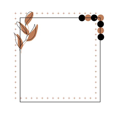 simple square frame  png