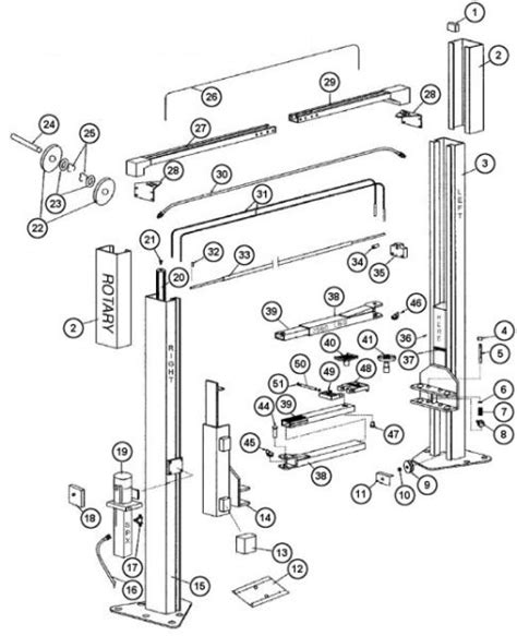 parts breakdown  rotary model spo lifts svi international model parts breakdown rotary