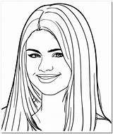Selena Gomez Coloring Pages Drawing Lovato Demi Step Drawings Easy Popular Getcolorings Getdrawings Paintingvalley Color sketch template