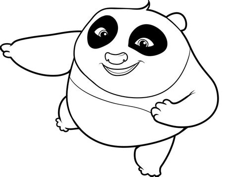 baby panda colouring pages