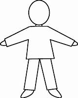 Child Outline Body Coloring Pages Kid Template Human Person Clipart Printable Boy Kids Blank Drawing Shape Gathering Large Medical Childs sketch template