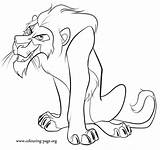 Scar Coloring Lion King Pages Colouring Drawing Disney Color Drawings Mufasa Simba Beautiful Draw Uncle Designlooter Popular 45kb 660px sketch template