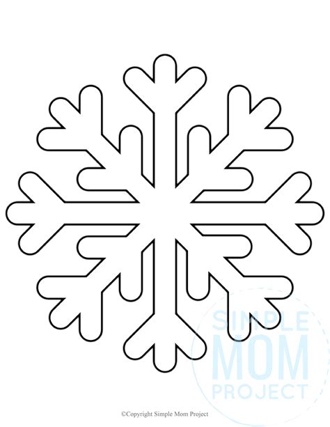snowflake outline printable printable world holiday
