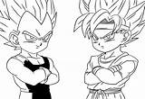 Coloring Goku Pages Vegeta Jr Super Saiyan Comments sketch template