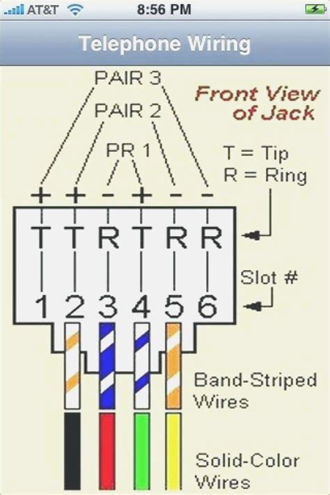 telephone phone jack wiring diagram