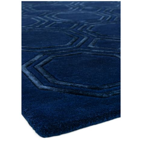 tapis moderne oural bleu nuit tapis chic