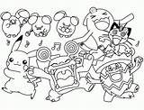 Pokemon Coloring Kids Pages Color Children sketch template