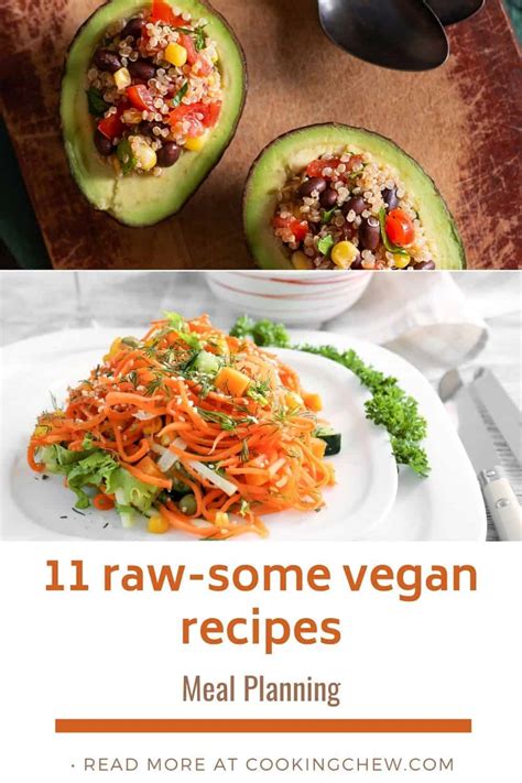 raw vegan recipes  breakfast lunch dinner