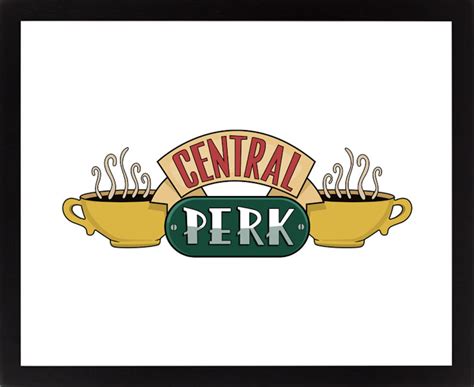 central perk logo central perk poster friends tv show etsy