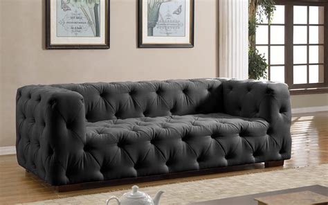 luxurious modern large tufted linen fabric sofa walmartcom