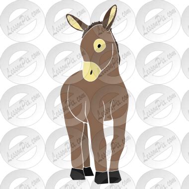 donkey stencil  classroom therapy  great donkey clipart