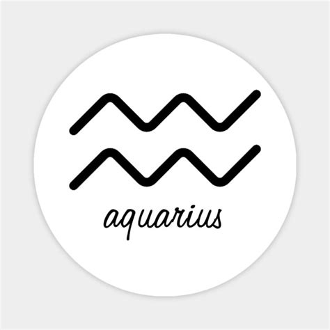 aquarius symbol aquarius magnet teepublic