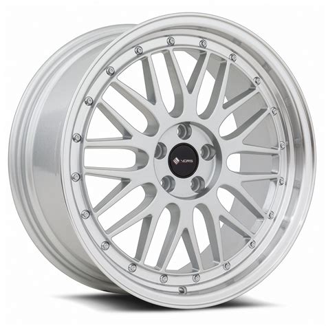 vors vr wheels rims   silver machined chrome rivet  vrs