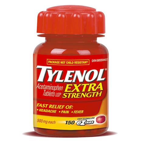 Tylenol Extra Strength Ez Tabs 150s University Pharmacy