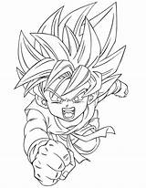 Coloring Pages Dragon Ball Dragonball Goku Kid sketch template