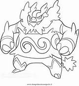 Pokemon Emboar Coloring Pages Tepig Pignite Printable Charizard Foto Template Worksheets sketch template