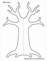 Tree Trunk Printable Coloring Templates Pages Kids Roots Base Firstpalette Family Template Cut 3d Craft Stencil Trees Color Paper Cardboard sketch template