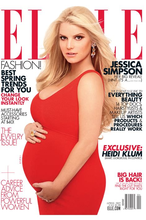 Twinnie World Jessica Simpson Pregnant And Naked On Elle