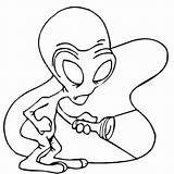 Kolorowanka Kosmita Kolorowanki Druku Ufoludek Alieno Extraterrestre Aliens Mroku Oscuridad Disegnare Wydruku Kategorii Stampare sketch template