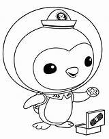 Octonauts Penguin sketch template