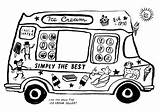 Ice Cream Coloring Pages Truck Van Colouring Printable Kids Book Choose Board Vans Bestcoloringpagesforkids Sunday Seller sketch template
