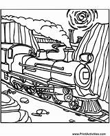 Train Coloring Steam Pages Trains Engine Kids Locomotive Old Clipart Drawing Print Car Tracks Book James Quality High Thomas Construction sketch template