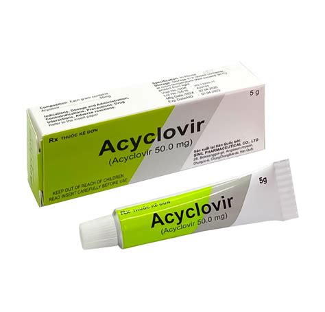 acyclovir cream tuyp  sinil pharmaceuticals