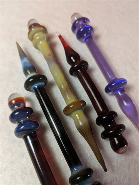 magic wand glass essential oil dabber glass wand drink etsy