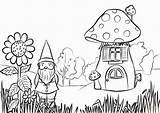 Coloring Garden Gnome Pages Printable Fairy Adults Gardening Preschool Gnomes Color Drawing Sketch Print Beautiful Getdrawings Colorings Getcolorings Draw Puzzle sketch template