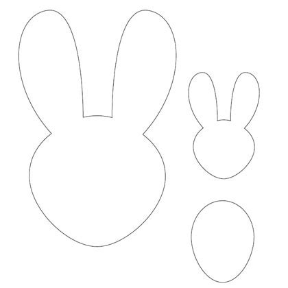 early play templates  easter animal templates