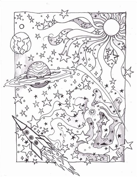 coloring pages  space fresh popular aesthetic space tumblr coloring