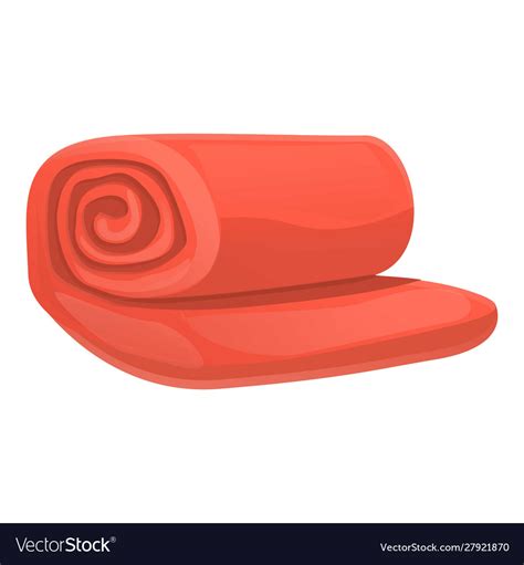 red blanket icon cartoon style royalty  vector image